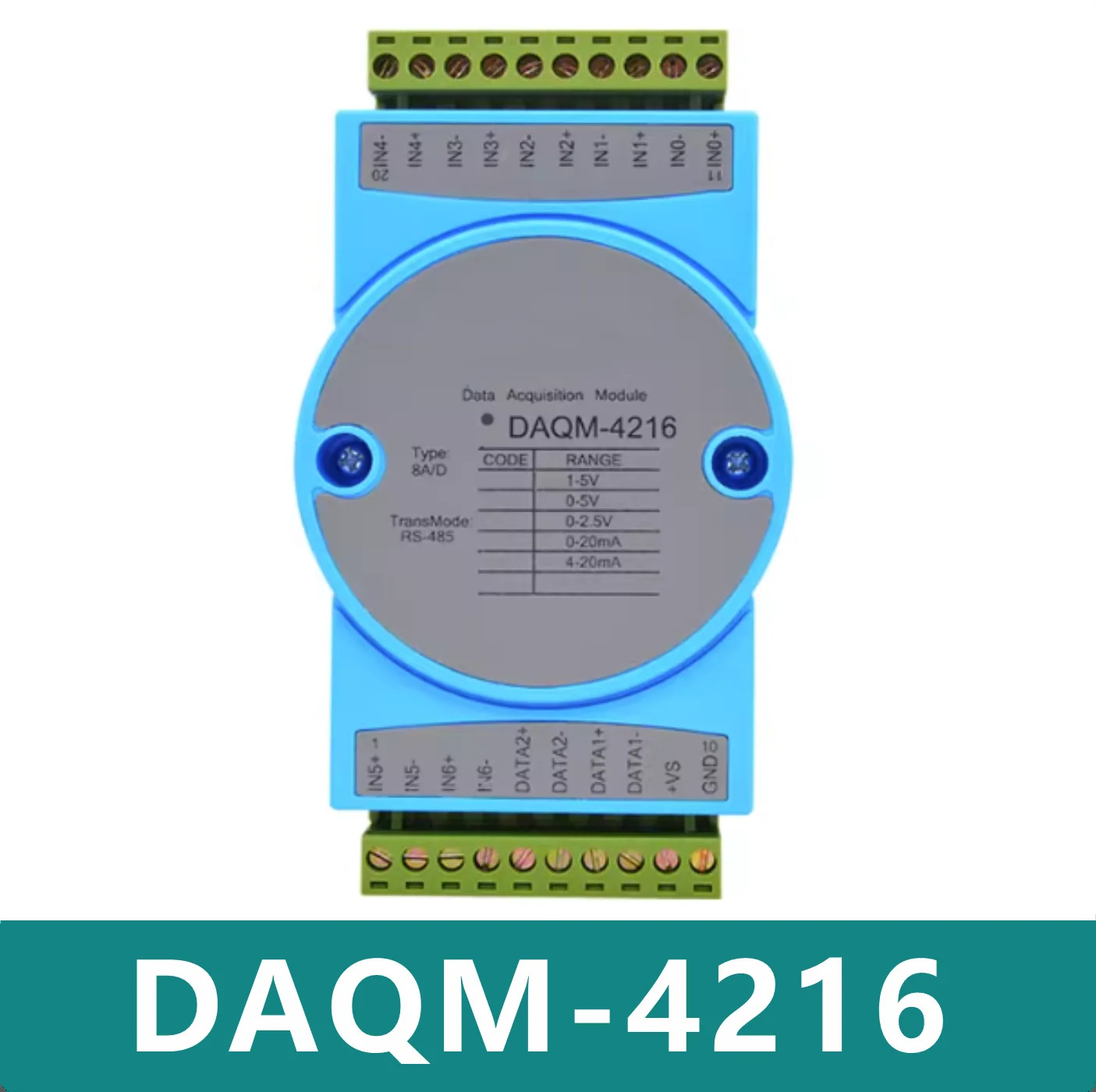 DAQM-4216 아날로그모듈 듀얼 485 통신 포트 4-20mA 데이터입력