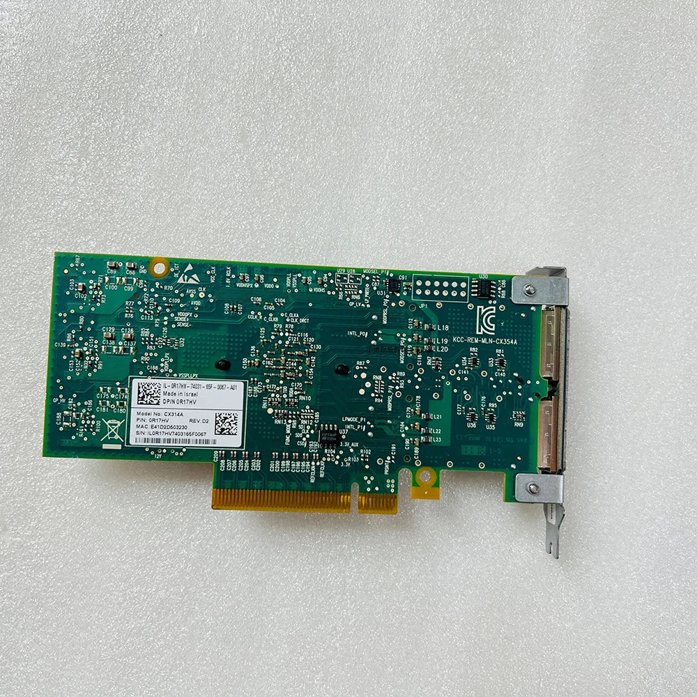 Mellanox 듀얼 포트 40G 이더넷 카드 ConnectX-3 DELL 0R17HV CX314A-BCCT용