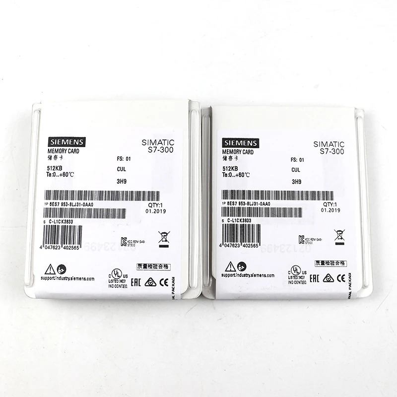 S7-300 마이크로 메모리 카드 MMC 512KB 6ES7953 6ES7953-8LJ31-0AA0 포장 원본