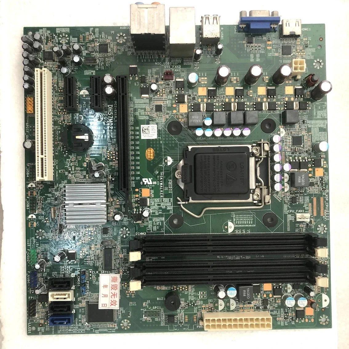 DELL XPS 8100 마더보드 DH57M01 메인보드CN-0G3HR7 완전 작동 리퍼