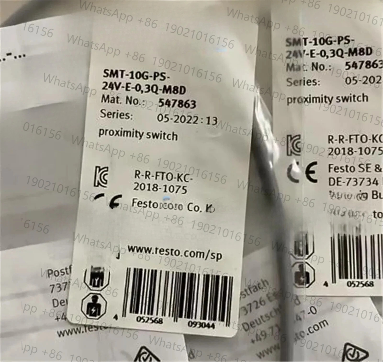 새 형 센서 SMT-10G-PS-24V-E-0.3Q-M8D 547863