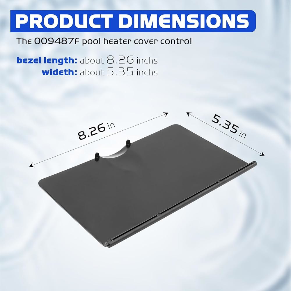 GRONGU 009487F 풀 히터 커버 컨트롤 베젤, R2100, R185B, R265B 히터, 206-407 교체 부품, 블랙 - 상세 이미지 2