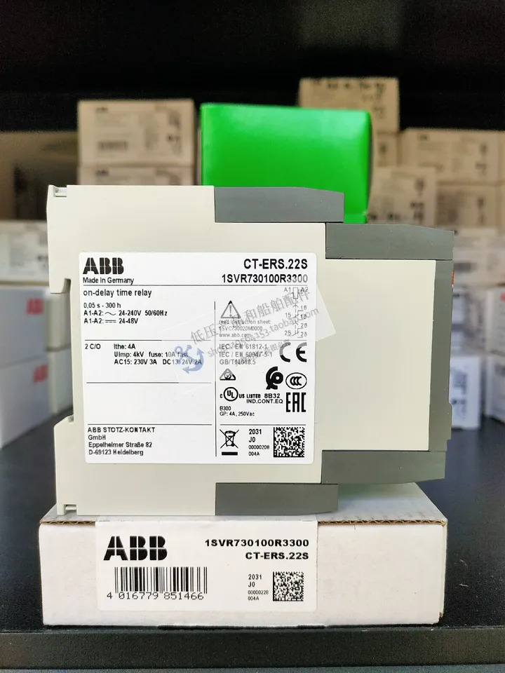 ABB 타임 릴레이 CT-ERS.22S 전압 24-240VAC 터치포인트 2C/O 신