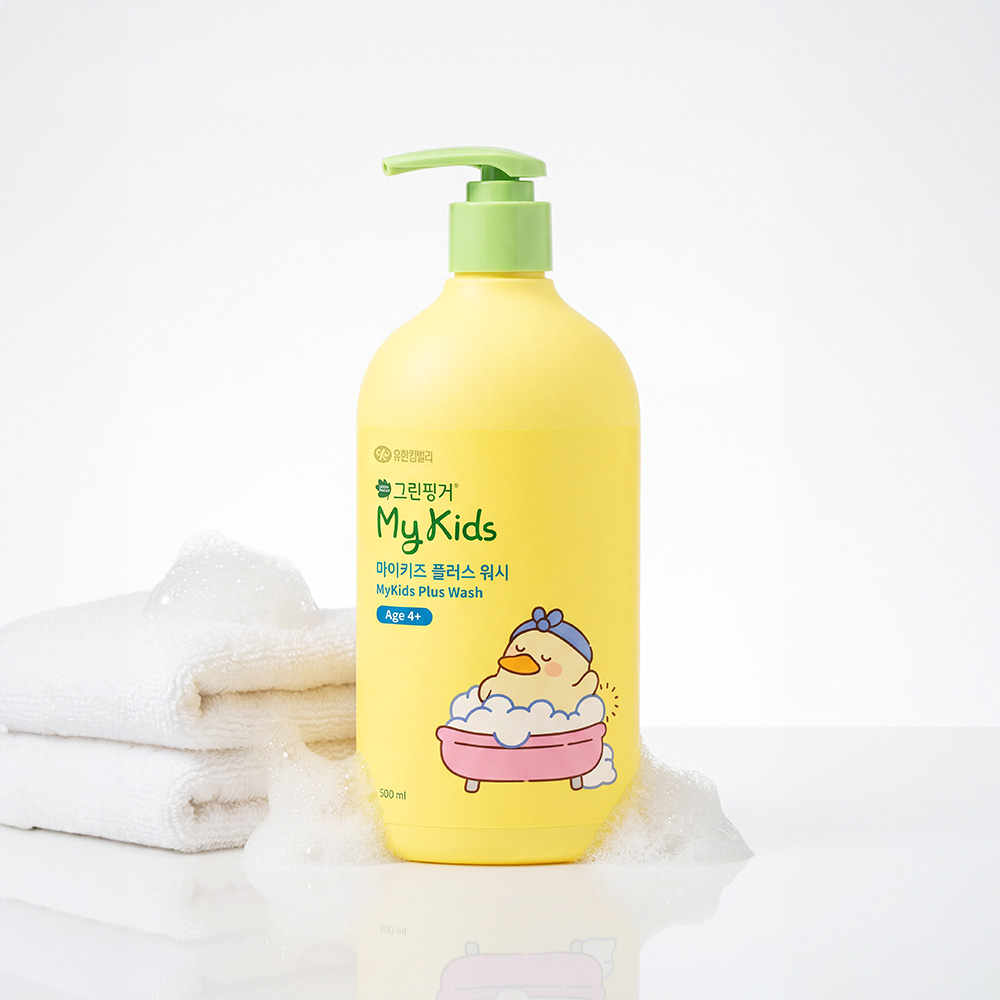 [4종세트] 그린핑거 마이키즈 플러스 푸아 헤어&바디 500ml 4종 풀세트 / 키즈샴푸, 키즈워시, 유아샴푸, 유아워시, 어린이, 대용량 - 상세 이미지 4