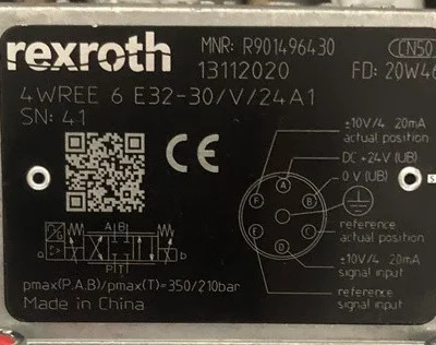 렉스로스 R 901496430 4WREE 6 E32-30/V/24A1 유압 비례 밸브