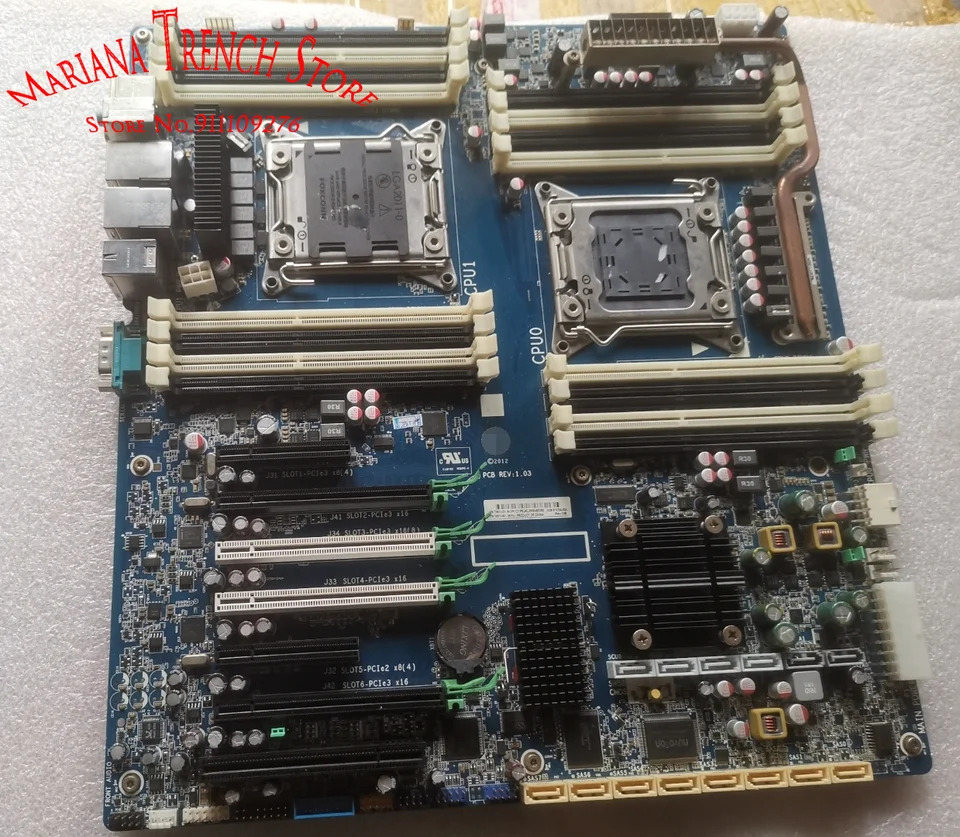 hp호환 Z820 타워 PC 마더보드 REV1.03 708610-001 618266-004