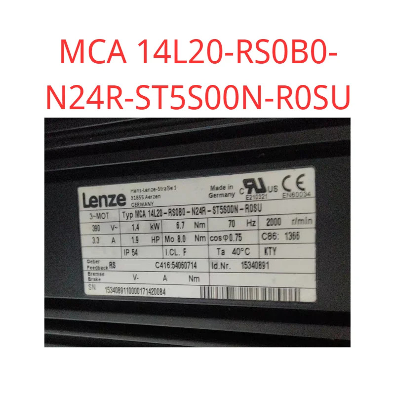 서보모터 MCA 14L20-RS0B0-N24R-ST5S00N-R0SU 조립 감속기 GFL09-3A HCR 14LN20 원본.