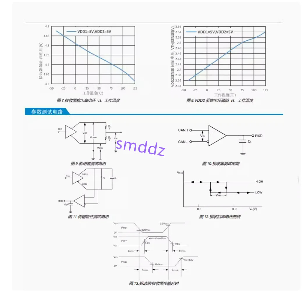 5pcs / MORNSUN DFN 패키지 절연 TD041SCANFT CANFD 트랜시버 칩 IC