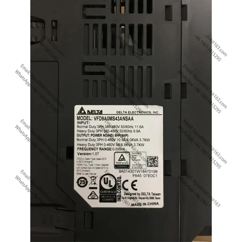VFD037M43A 델타 인버터 MS300 VFD9A0MS43ANSAA 3.7KW380V