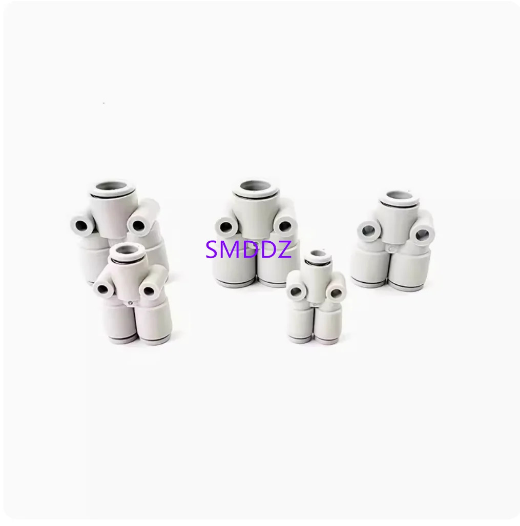 10pcs/3방향 커넥터 KQ2U04-00A/KQ2U06-00A/KQ2U08-00A/KQ2U10-00A/KQ2U12-00A/KQ2U04-06A/KQ2U06-08A