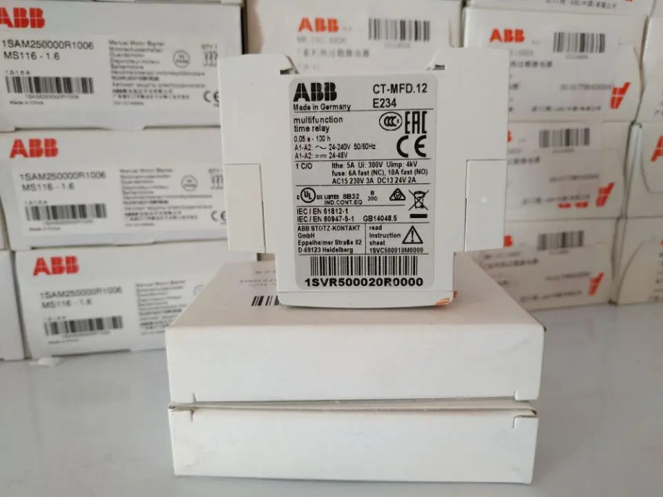 ABB 오리지널 타임 릴레이 CT-MFD.12 12-240VAC/DC 신
