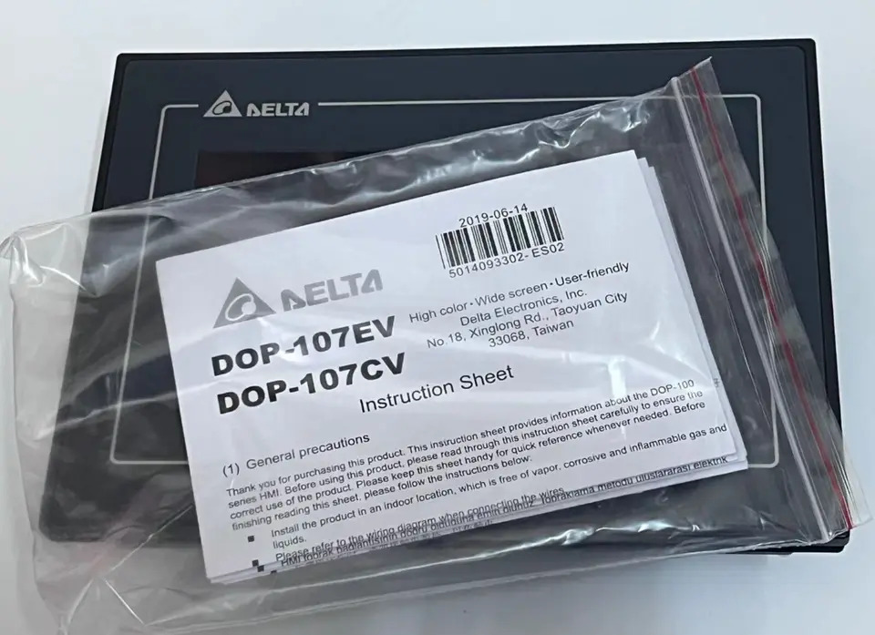 DELTA DOP-107EV 터치 스크린신