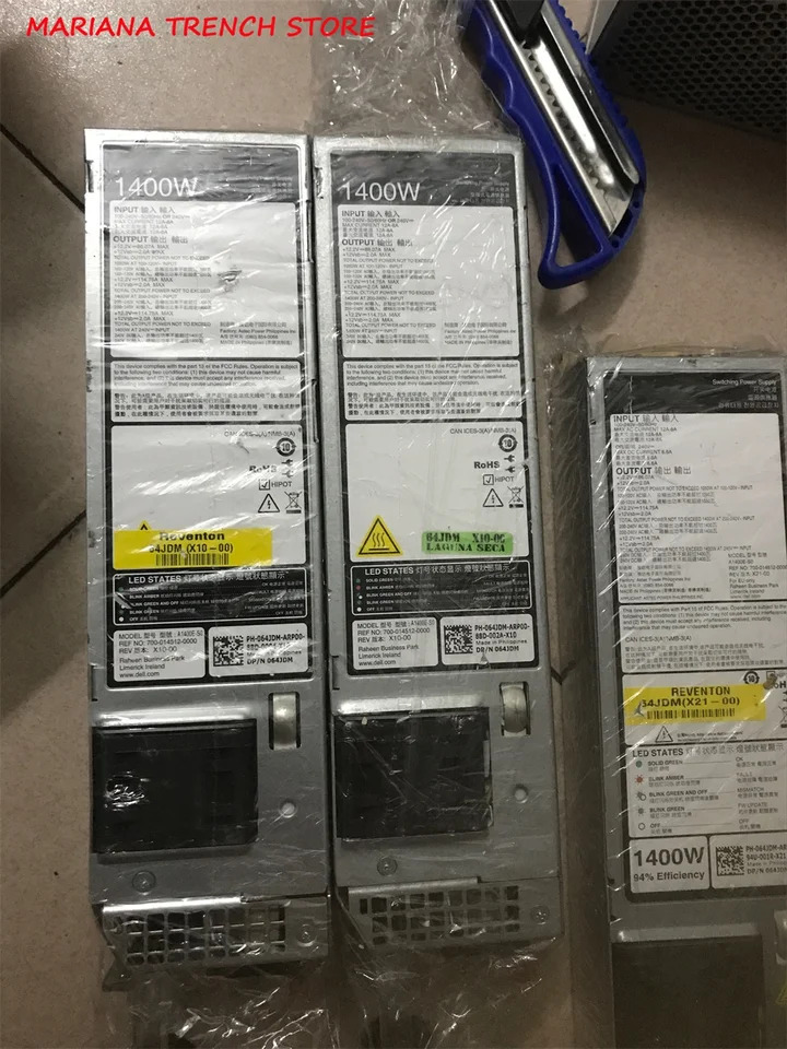 A1400E-S0 랙 서버 전원공급장치 1400W 64JDM DELL R750 R650 R550 R830 R930