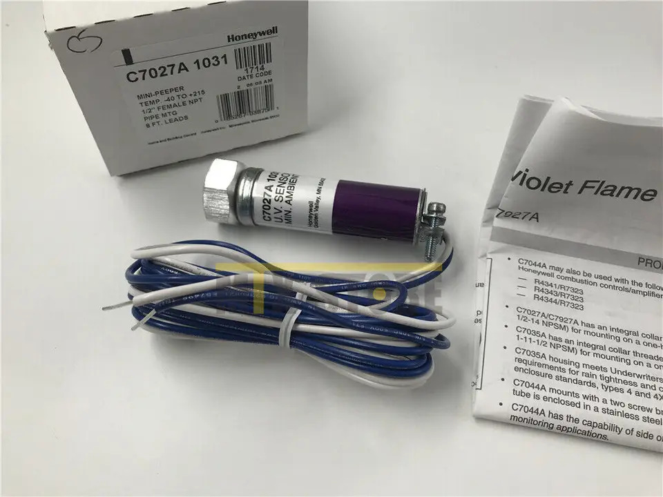 Honeywell 미니 엿보기 자외선 화염 감지기 C7027A 1031