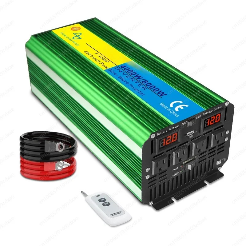 순수 사인파 인버터 전압 변압기 전력 변환기 태양광 12V 24V AC 110V 8000W