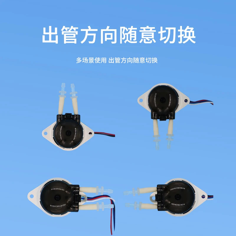 Peristaltic pump micro 12V brushless motor 24V self-priming silent oil-free