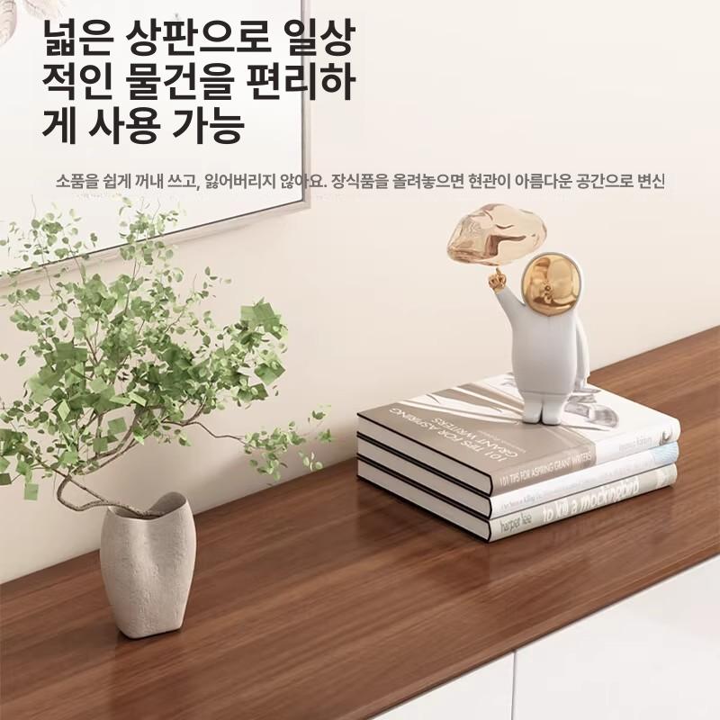 선반 원목신발장 인테리어 현관장 대형수납장 다층 도어 - 상세 이미지 4