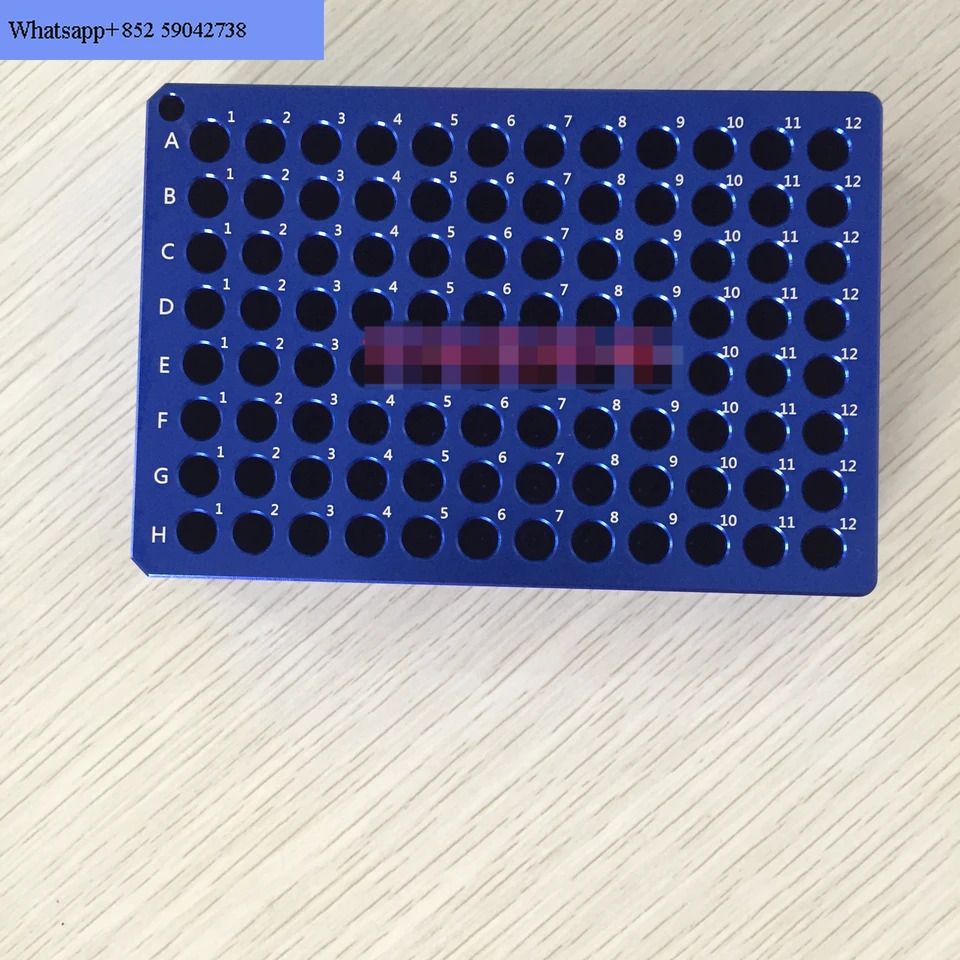 저온 액체 준비 모듈 알루미늄 스 96 오리피스 플레이트 파이프 랙 0.2ml 1.5ml 2.0ml