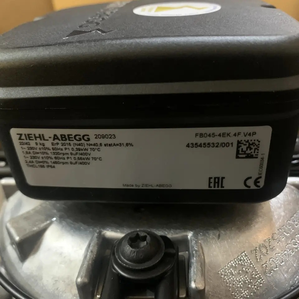 오리지널 ZIEHL-ABEGG 축 냉각팬 FB045-4EK.4F 신 V4P 정밀 에어컨 야외