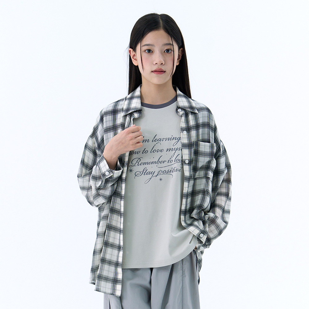 더데이걸 박시핏 쿨 셔츠 TGBW26301 - 상세 이미지 5