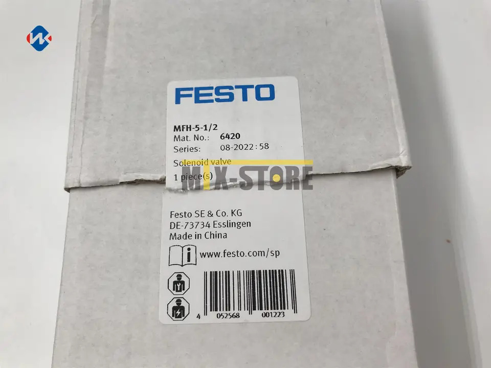 공압 방향 솔레노이드 작동 제어 밸브 Festo MFH-5-1 2 6420신