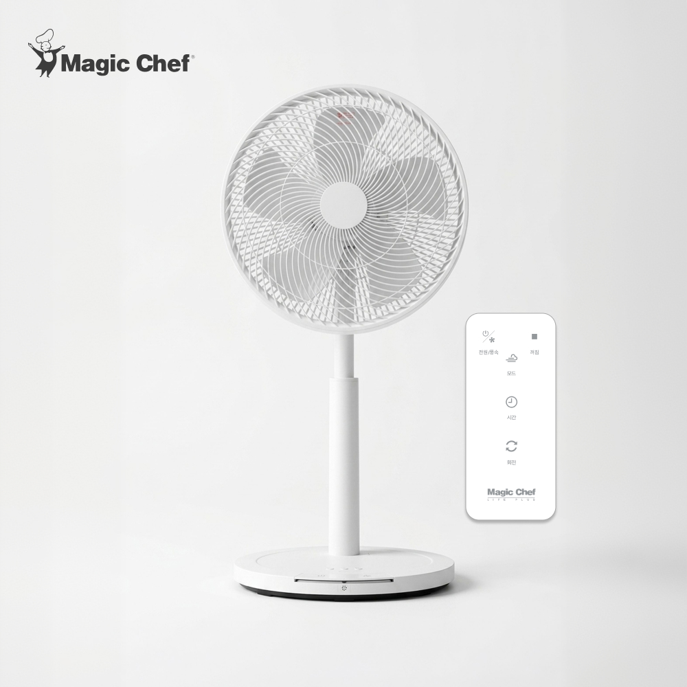 매직쉐프 발터치 초미풍 저소음 스탠드 선풍기 14인치 5엽날개 리모컨 MEAC-1400RF - 상품 이미지