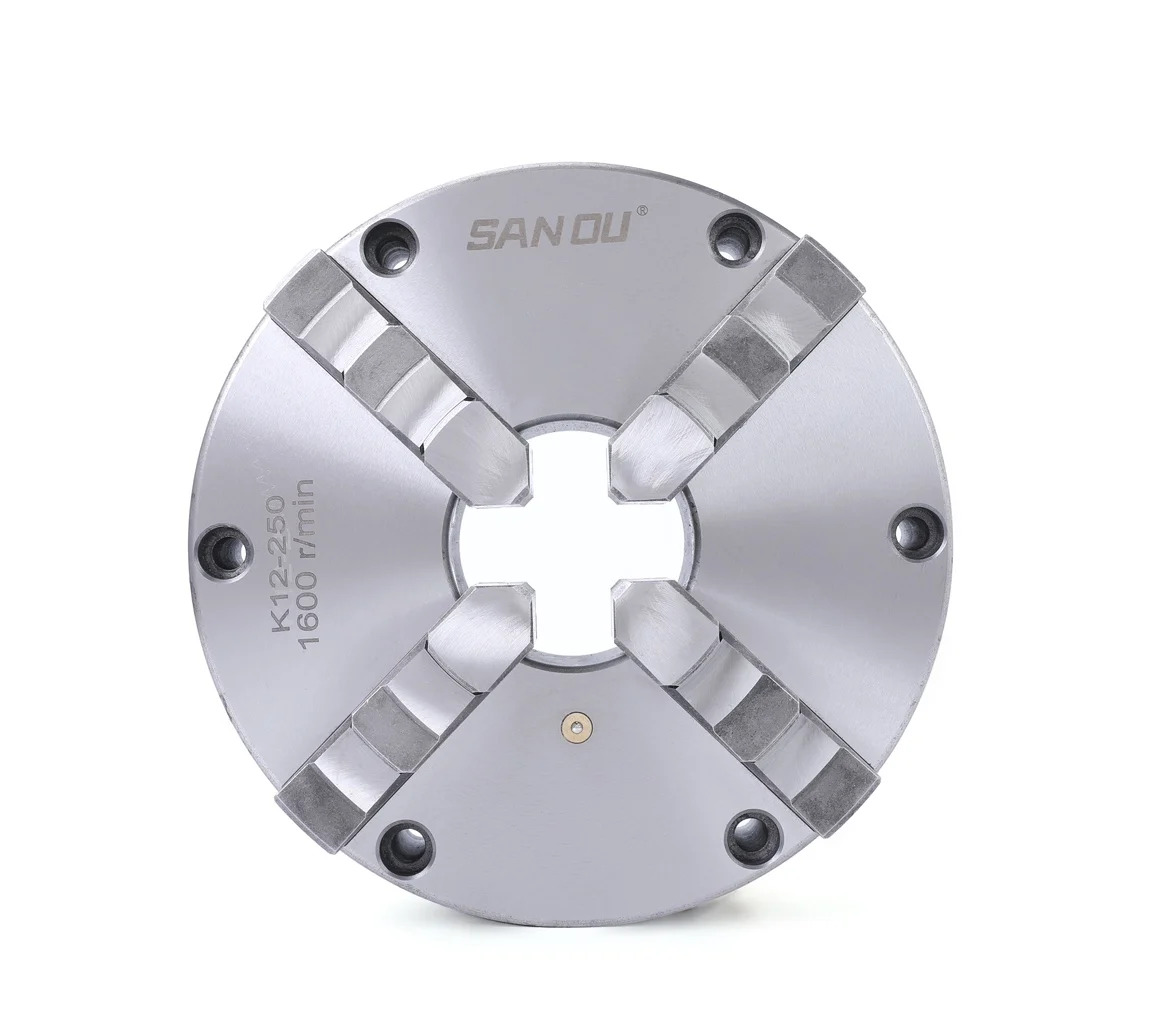 Sanou 4개발톱 셀프 센터링 연결 K12-250 전면 6개구멍 M10 나사