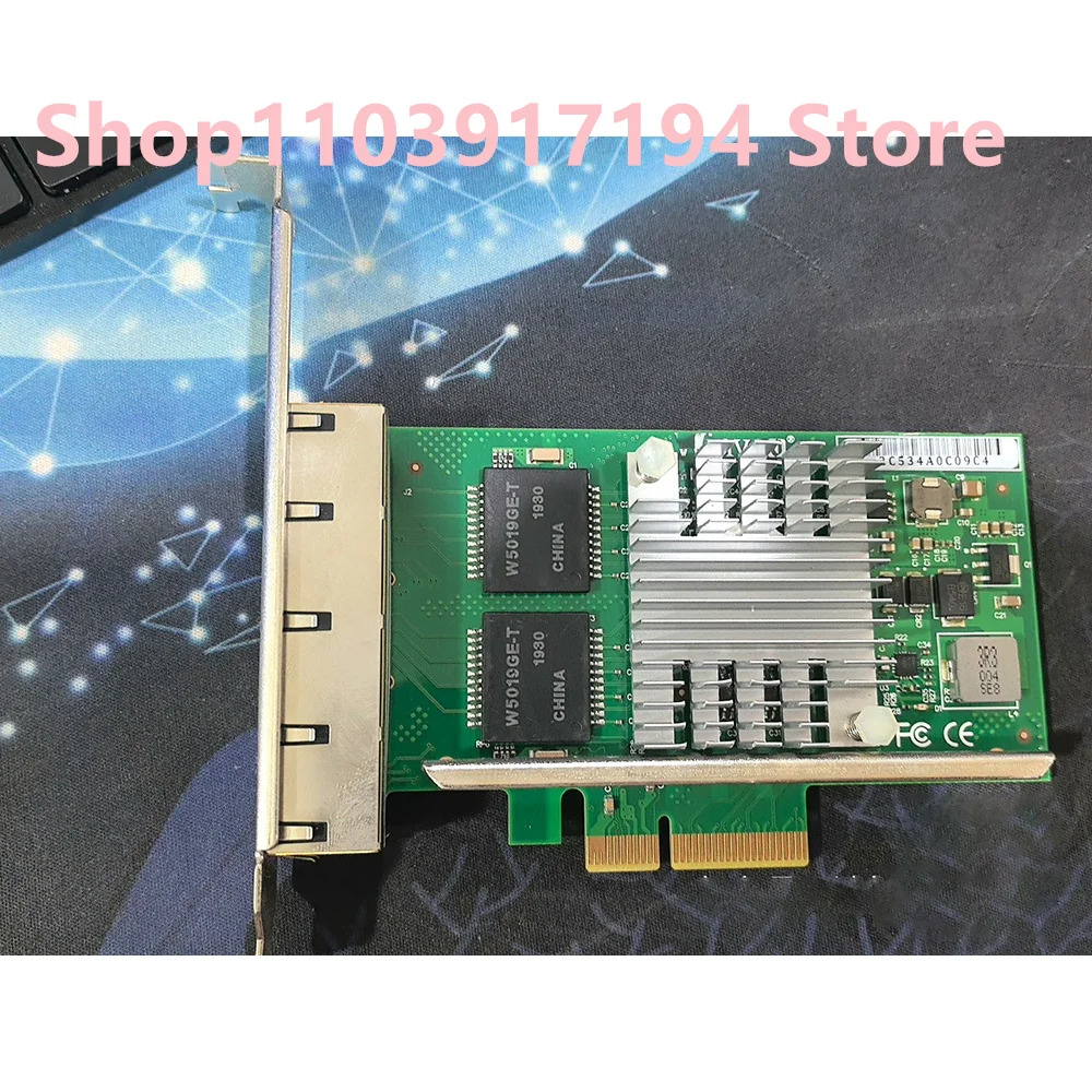 Winyao 기가비트 네트워크 카드 WYI350T4V2 PCI-e X4 4 포트