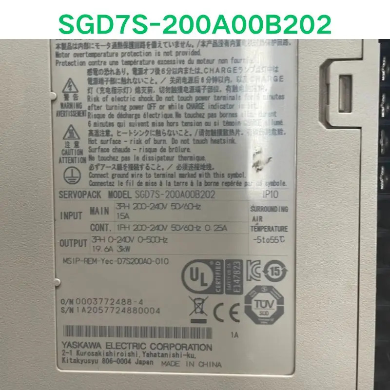 리퍼 OK SGD7S-200A00B202 서보 드라이브