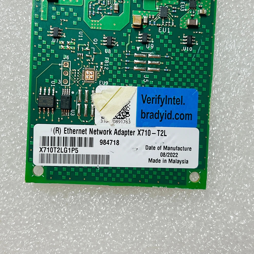 intel호환 X710-T2L 듀얼 포트기가비트 이더넷 카드 2.5G/10G X710-T2LG1P5용