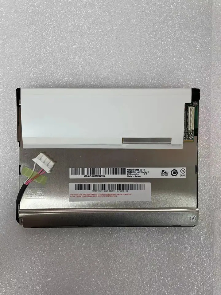 6.5 인치 LCD 스크린 패널 600x480 LVDS CMOS 1 채널 6 비트 500 cd/m2 G065VN01 V0 V1 V2 디스플레이