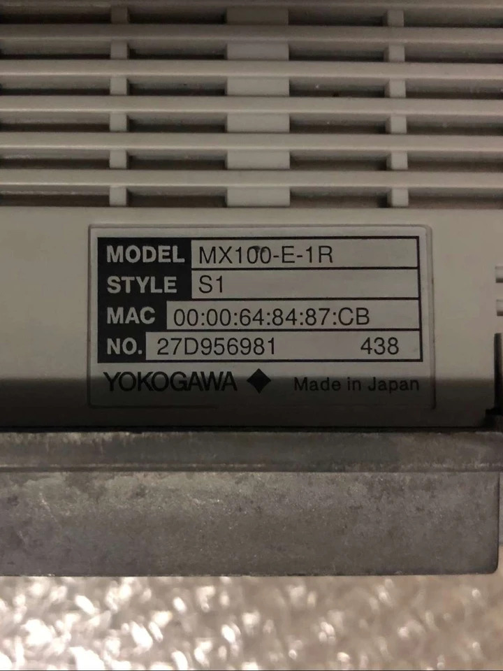 YOKOGAWA 요코가와 제어 모듈 MX100-E-1R 오리지널