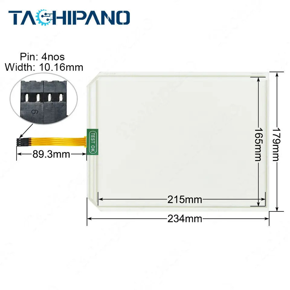 마이크로터치터치 스크린 RES-10.4-PL4 RES10.4PL4T 10.4 인치 패널 유리