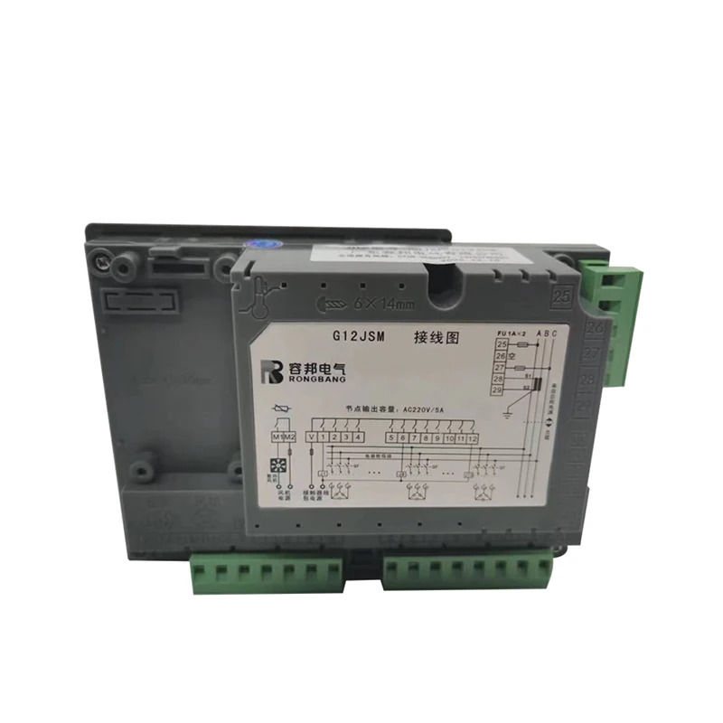Rongbang Electric G12JSM 반응 전력 자동 보상 컨트롤러 RBJKF LCD 디스플레이루프 지능형