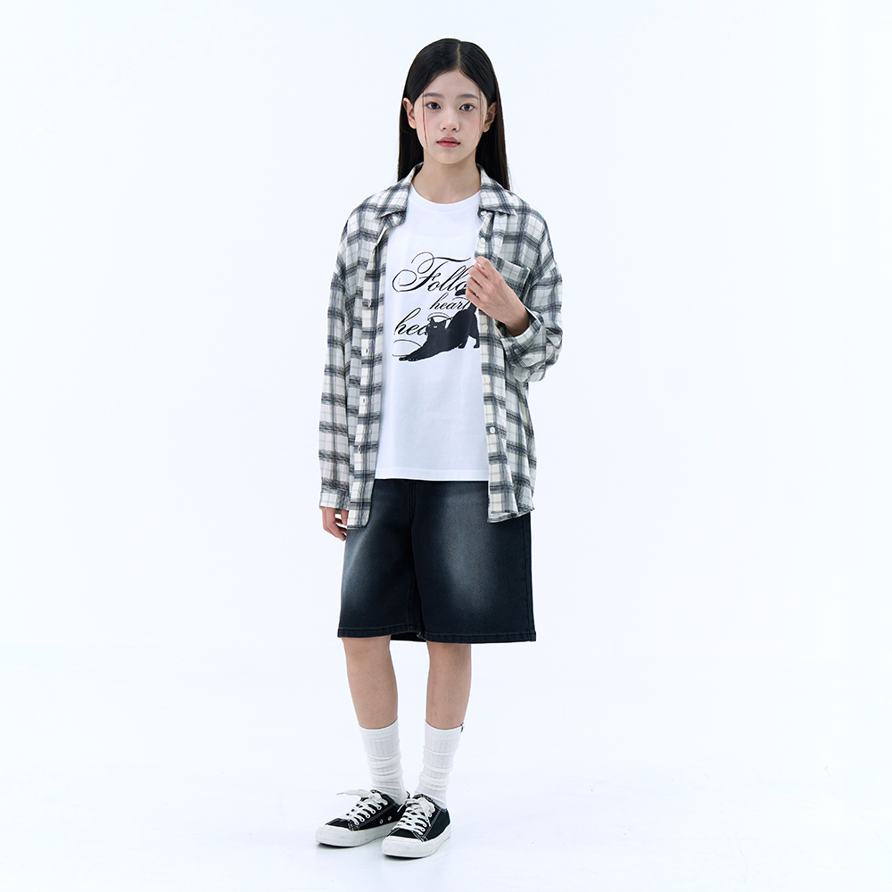 더데이걸 캐릭터 박시핏 티셔츠 TGRA26518 - 상세 이미지 5