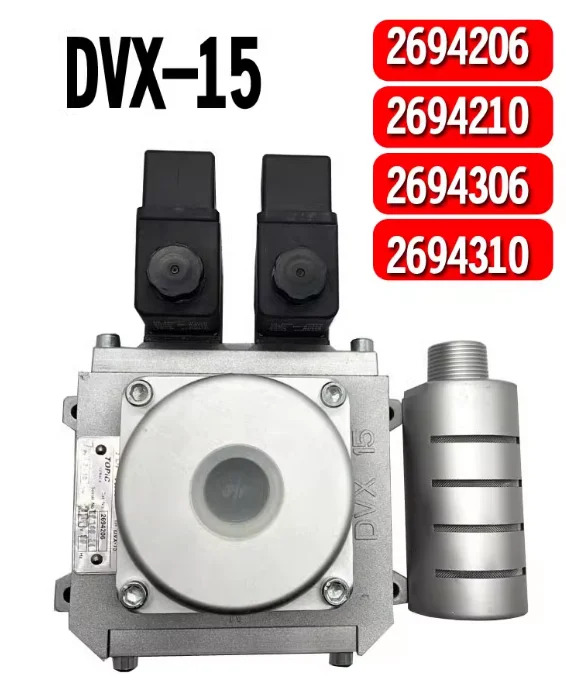 TOP AIR 듀얼 솔레노이드 밸브 DVX-15 2694206  24V 110V 220V 2694210 DVX-20 2693206 2693210 주제 시리즈