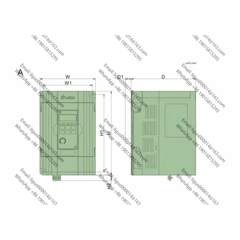 델타 M 시리즈 인버터 VFD-M VFD015M21A 220V 1.5KW