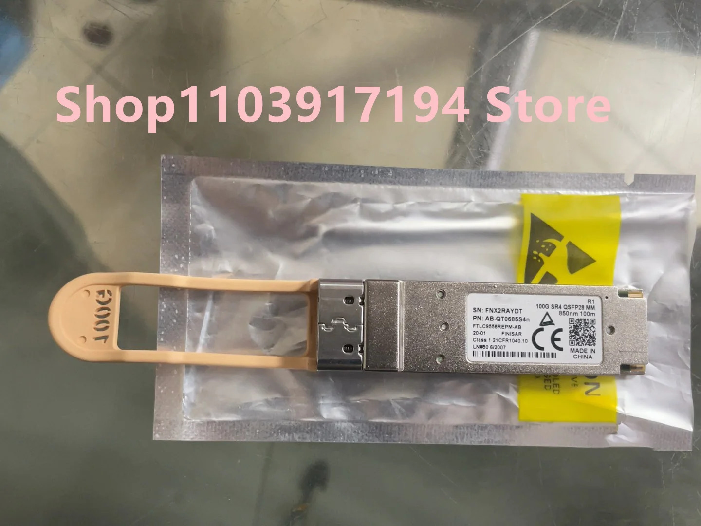 AliRransceiver 100G 트랜시버 모듈 SR4 QSFP28 850nm 100M FTLC9558REPM-AB