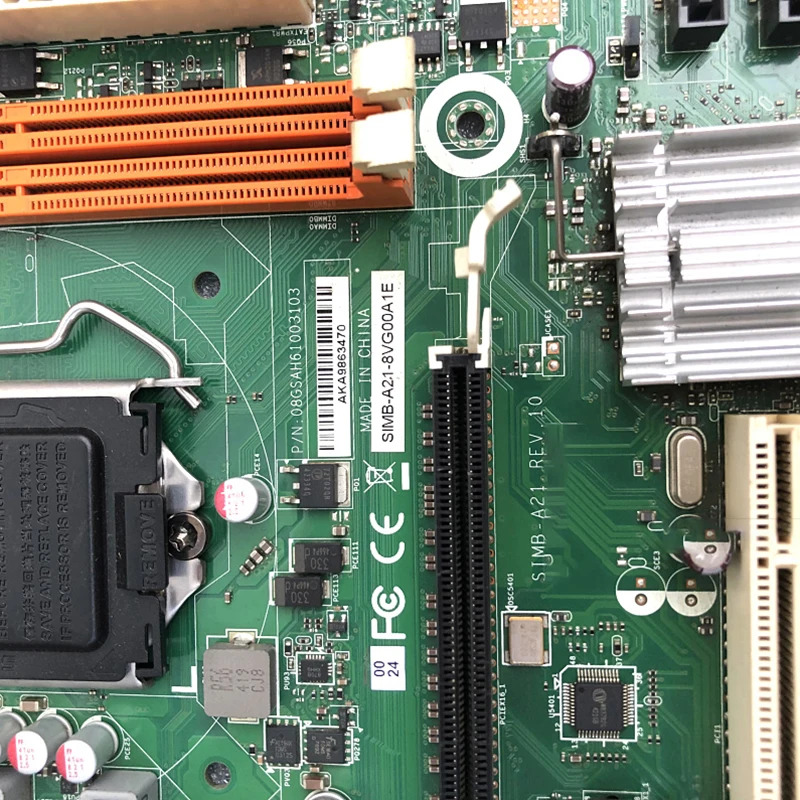 산업제어 마더보드 H61 지원 I3/I5/I7 Advantech SIMB-A21 REV .10 SIMB-A21-8VG00A1E