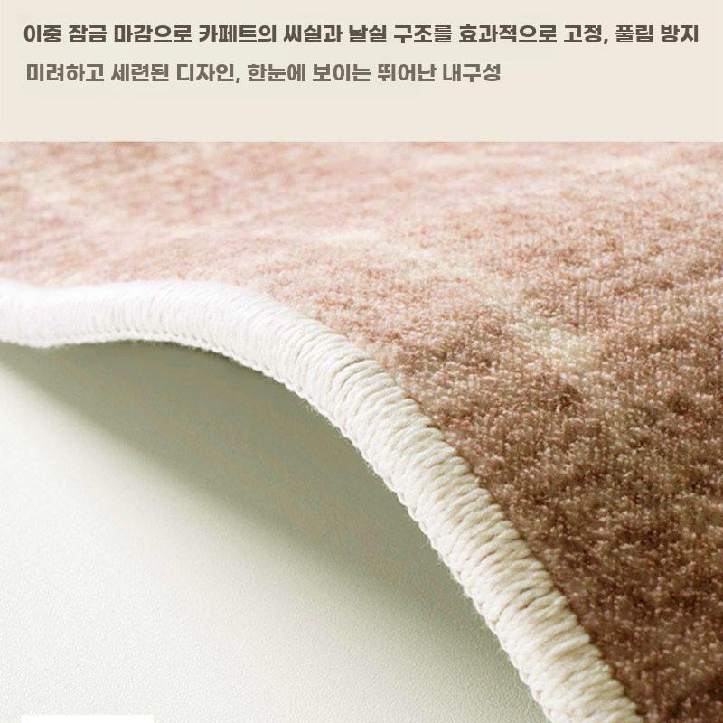 빈티지 카페트 직사각형 러그 복고풍 패턴 바닥 카펫 A 60x120cm - 상세 이미지 5