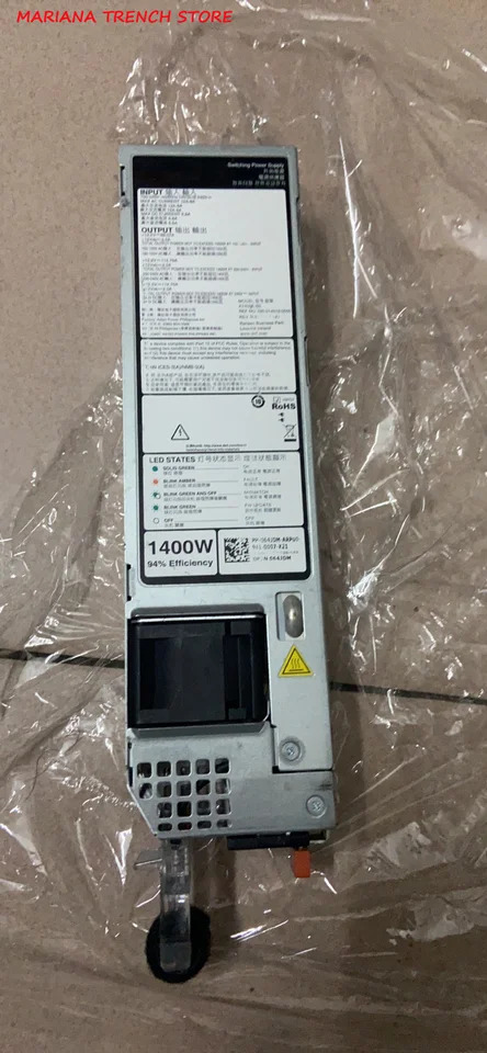 A1400E-S0 랙 서버 전원공급장치 1400W 64JDM DELL R750 R650 R550 R830 R930