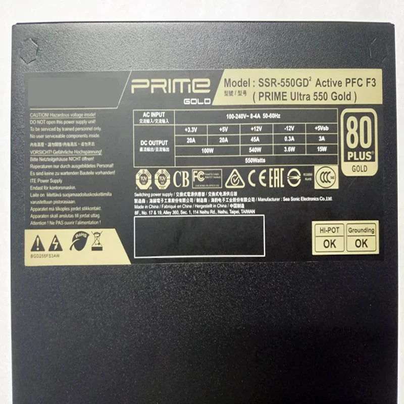 SeaSonic 저소음 냉각팬 전원공급장치PSU 전원공급장치 SSR-650PD SSR-550GD 550W 650W