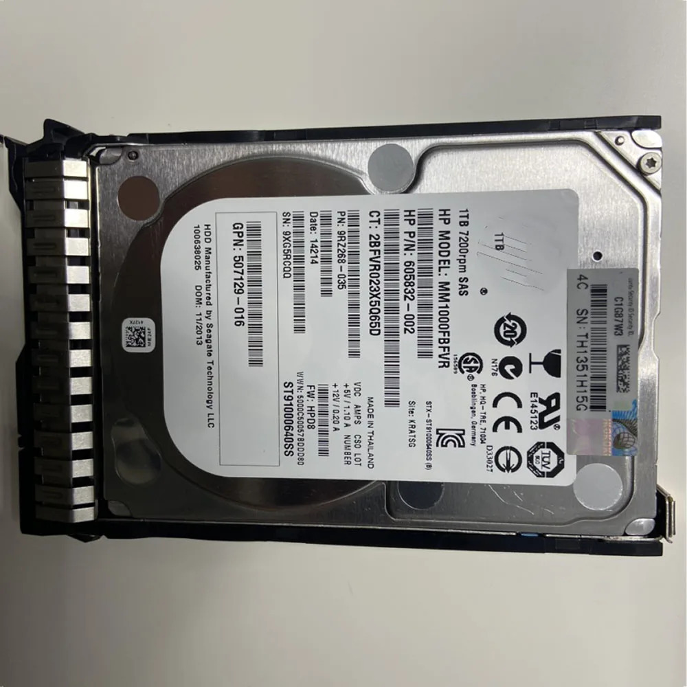 hp호환1TB 653954 -001 652749 -B21 SAS 7.2K 2.5 G8 G9 서버 하드