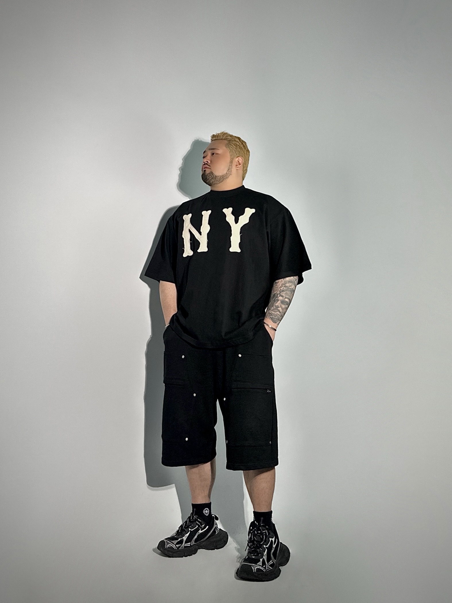 NY 빈티지 패치 오버 반팔티 3COLOR 빅사이즈 박스핏 오버핏 티셔츠 에이오알닷 이미지 7