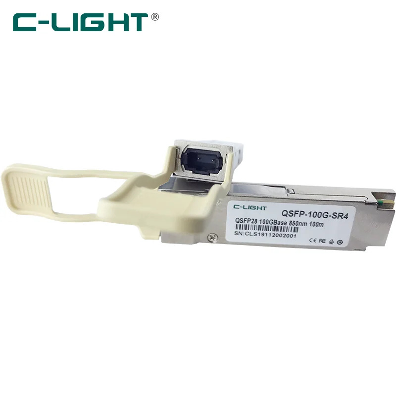 C-라이트 QSFP-100G-SR4-S 호환 100GBASE-SR4 QSFP28 850nm 100m DOM 트랜시버 모듈