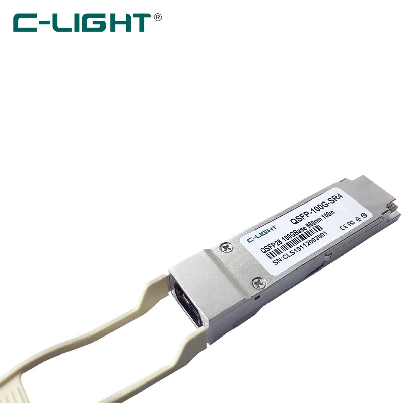 C-라이트 QSFP-100G-SR4-S 호환 100GBASE-SR4 QSFP28 850nm 100m DOM 트랜시버 모듈