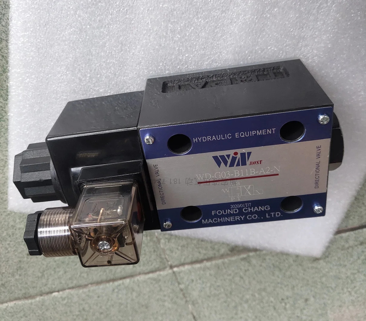 WINMOST 유압 밸브 방향 WD-G03-B11B-A2-N WD-G03-C5-A2-N Found Chang Machinery CO LTD