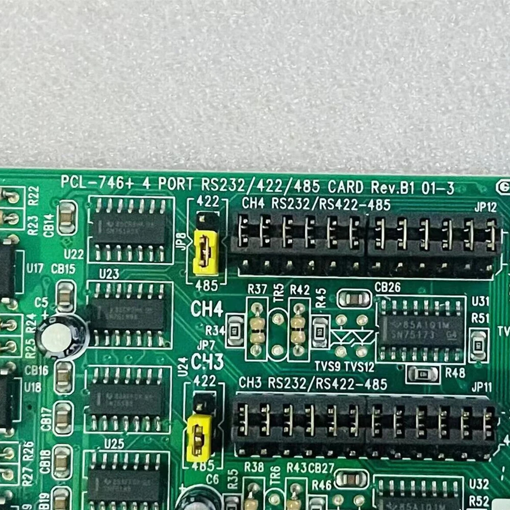 어드밴텍 4포트 RS-232/422/485 REV B1 캡처 카드 PCL-746새