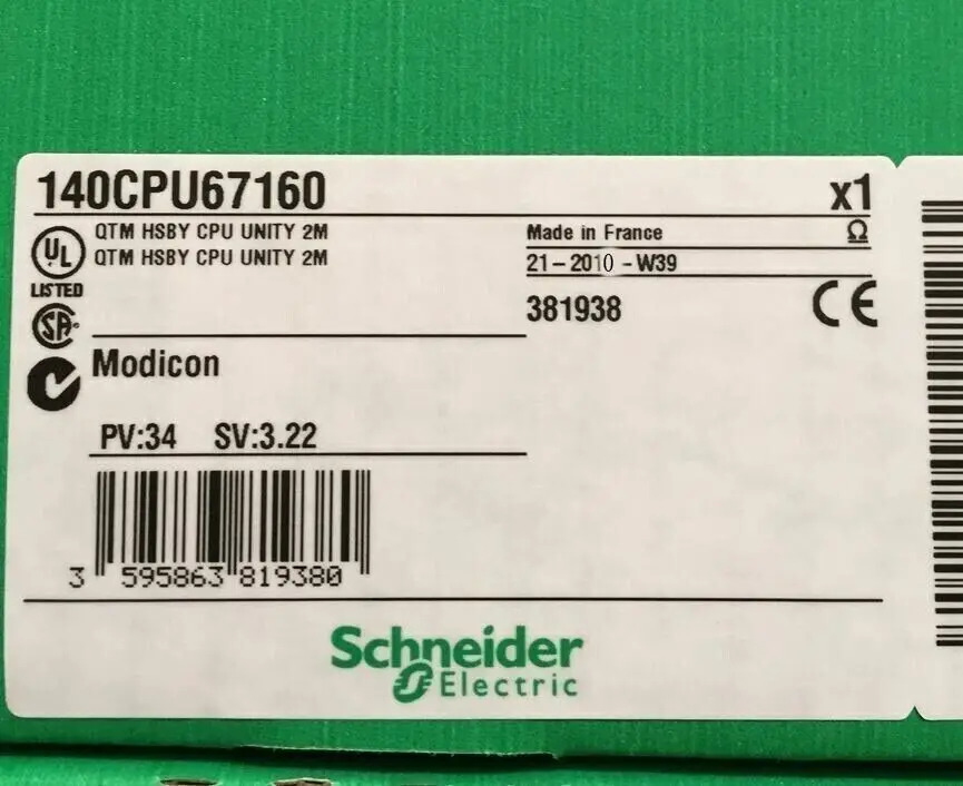 In Box 슈나이더 I/O 베이스 아날로그 입력모듈 140-CPU-671-60 140CPU67160 신