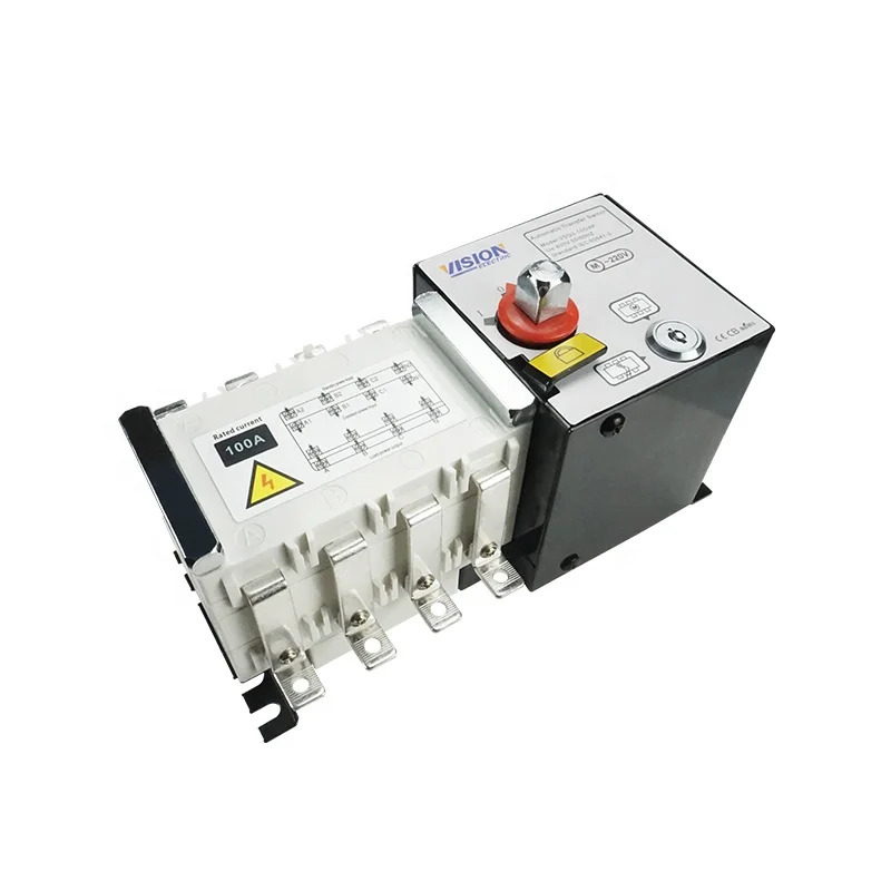 비전 ATS 160A 이전원 발생기 4 P 극 발전기 전환 스위치 100A 250A 400A 630A 800A 1000A